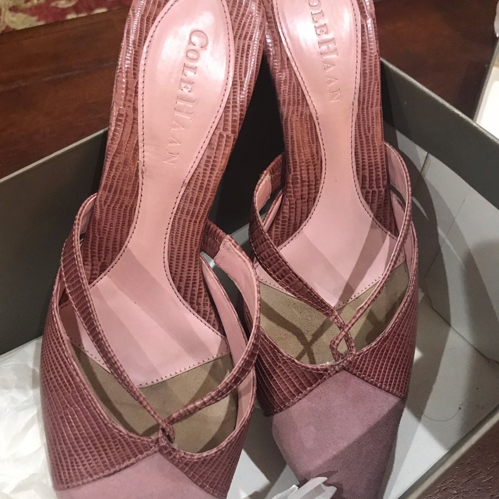 Cole Haan Suede Pink Mule - Picture 3 of 8